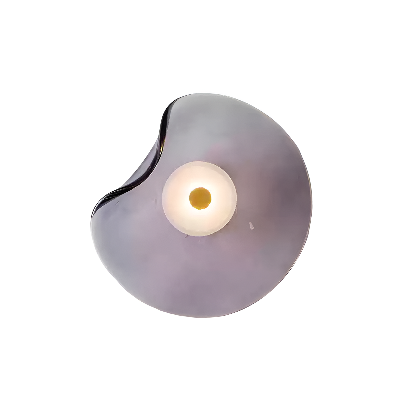Wandlamp Gebogen Glas LED Sculpturaal Nordisch Goud Zwart 25cm Woonkamer Slaapkamer | Sansoti