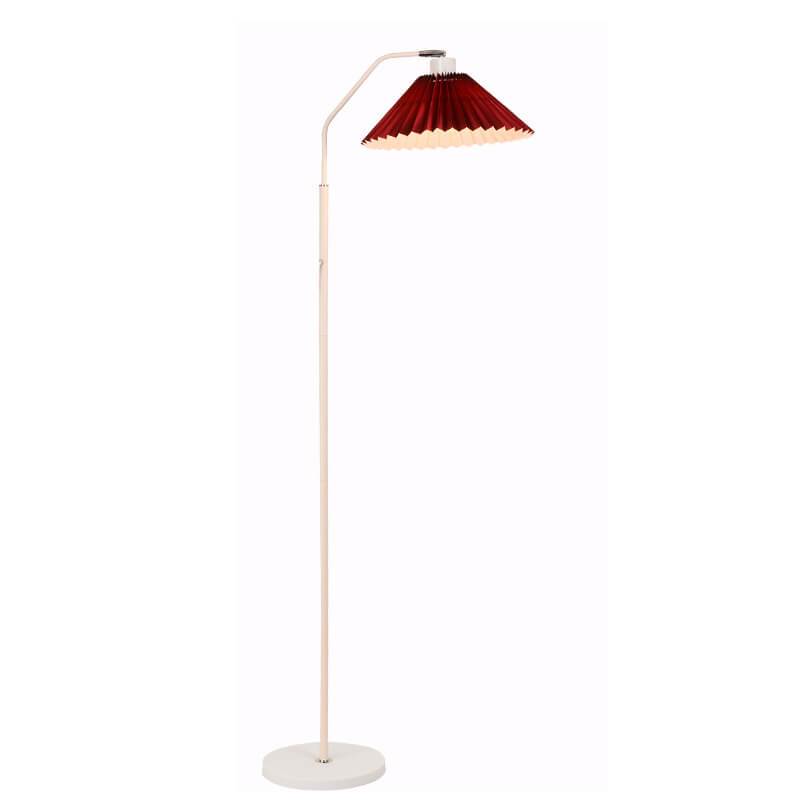 Stehleuchte Plissierter Schirm Metall 149cm Wohnzimmer Schlafzimmer Dimmbar Standleuchte Stoff Retro Skandinavisch Leselampe | Restfield