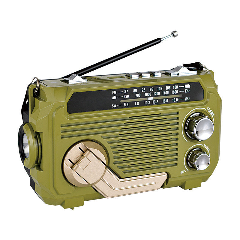 Multifunktionales Notfallradio mit Solar- und Handkurbelantrieb – für Outdoor und Zuhause