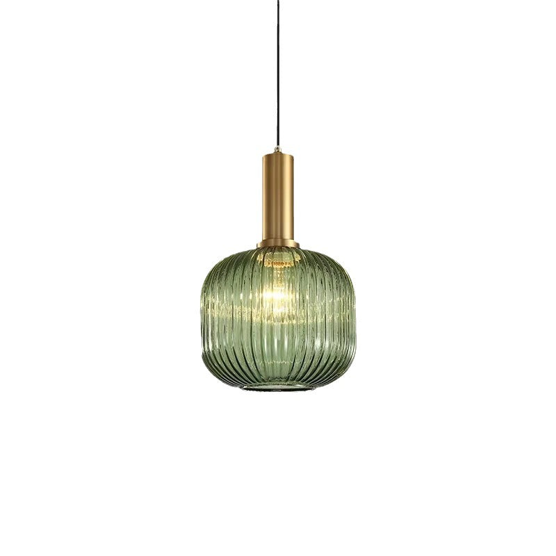 Hängelampe Buntglas Retro Nordisch E27 Weiß Grün Rosa Ø13 Ø30 Esszimmer | Restfield