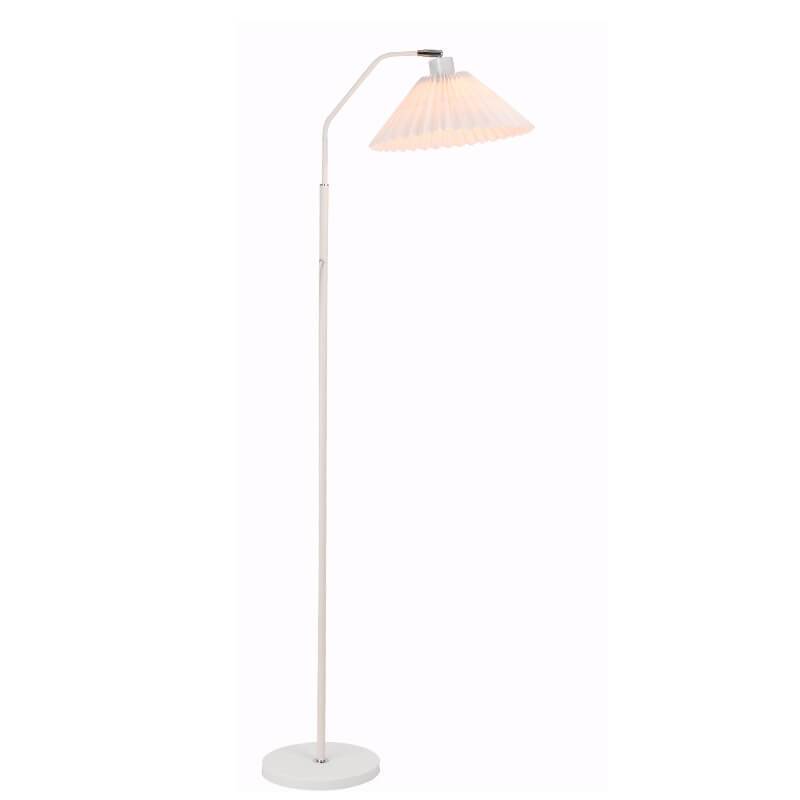 Stehleuchte Plissierter Schirm Metall 149cm Wohnzimmer Schlafzimmer Dimmbar Standleuchte Stoff Retro Skandinavisch Leselampe | Restfield