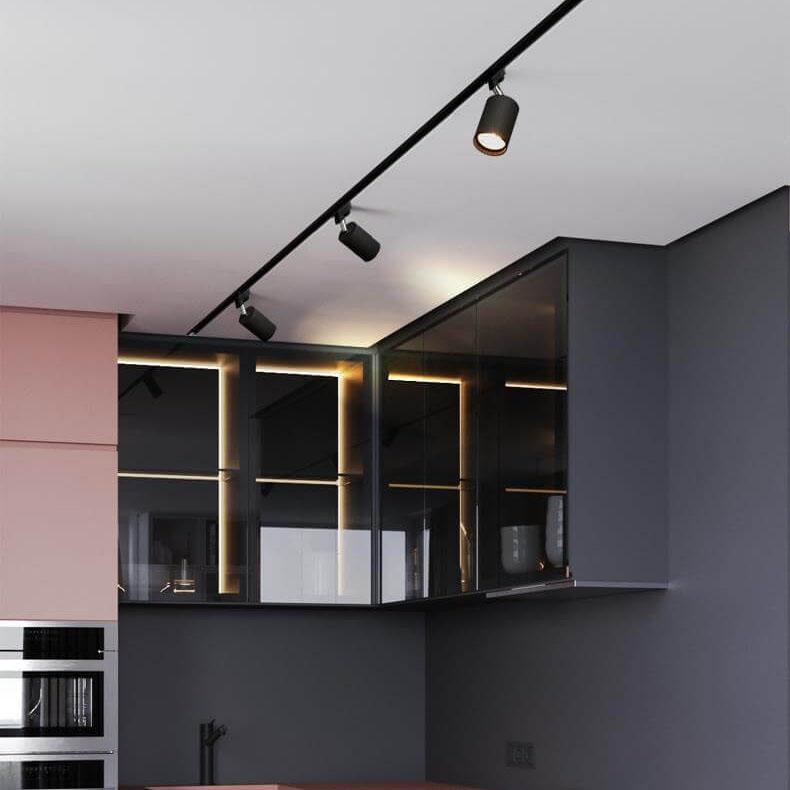 Moderne led railverlichting met verstelbare spots (3–5 lichtpunten) – plafondrail | Sansoti