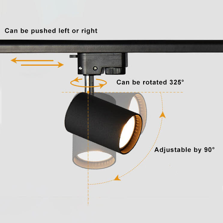Moderne led railverlichting met verstelbare spots (3–5 lichtpunten) – plafondrail | Sansoti