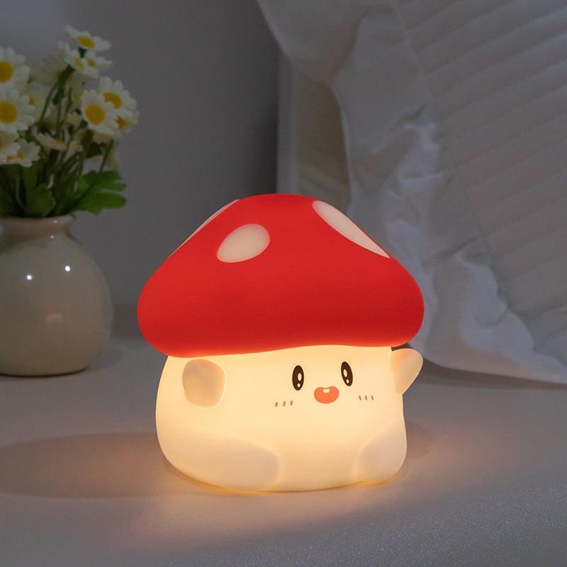Kleurrijke LED Paddenstoel Nachtlamp met Squishy Materiaal voor Kinderkamer | Sansoti