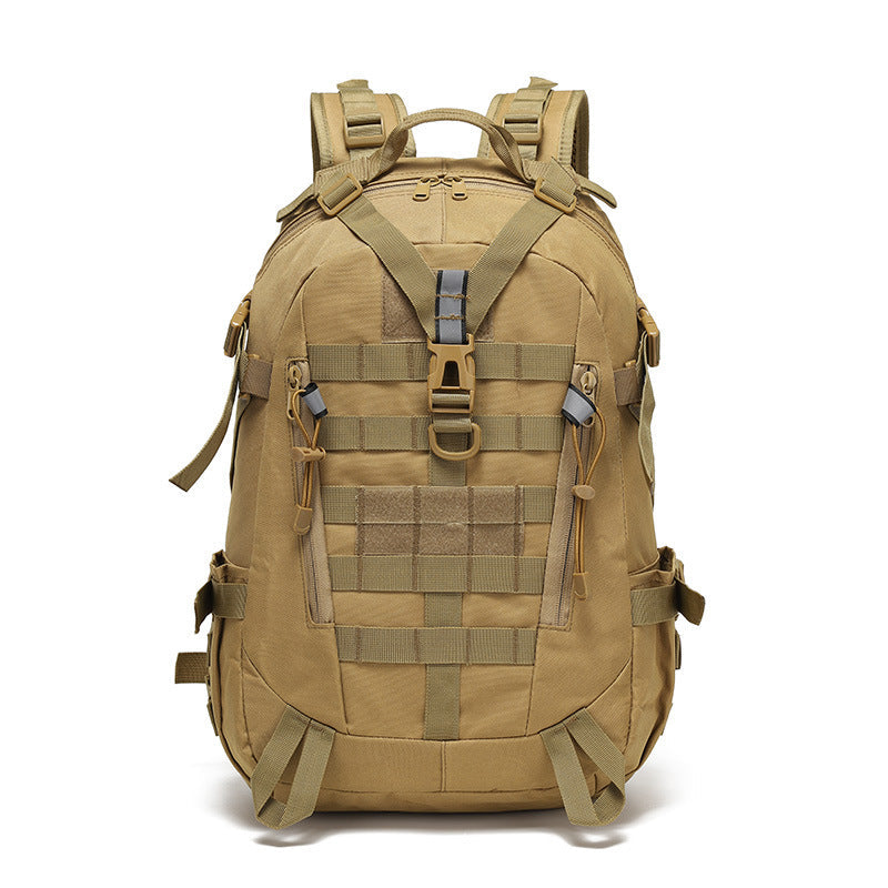 Tactical Backpack 40 Liters, Waterproof, with Laptop Compartment, Military Outdoor Hiking Backpack, Camouflage Black, Hiking | Sansoti
