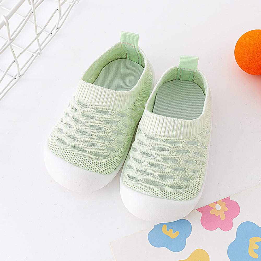Baby Schoensokken met Anti-Slip Zool Mesh Design Kinderschoenen Ademend Comfort Eerste Stapjes Peuters | Sansoti