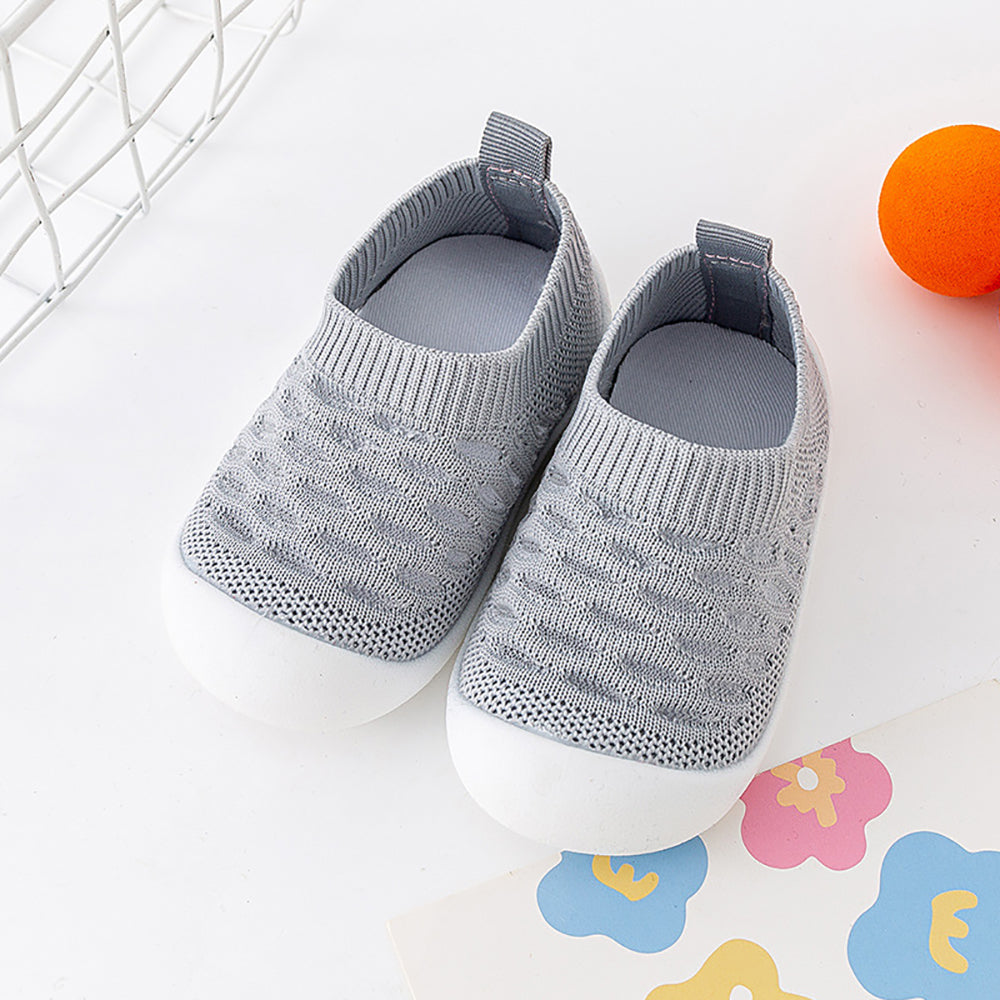 Baby Schoensokken met Anti-Slip Zool Mesh Design Kinderschoenen Ademend Comfort Eerste Stapjes Peuters | Sansoti
