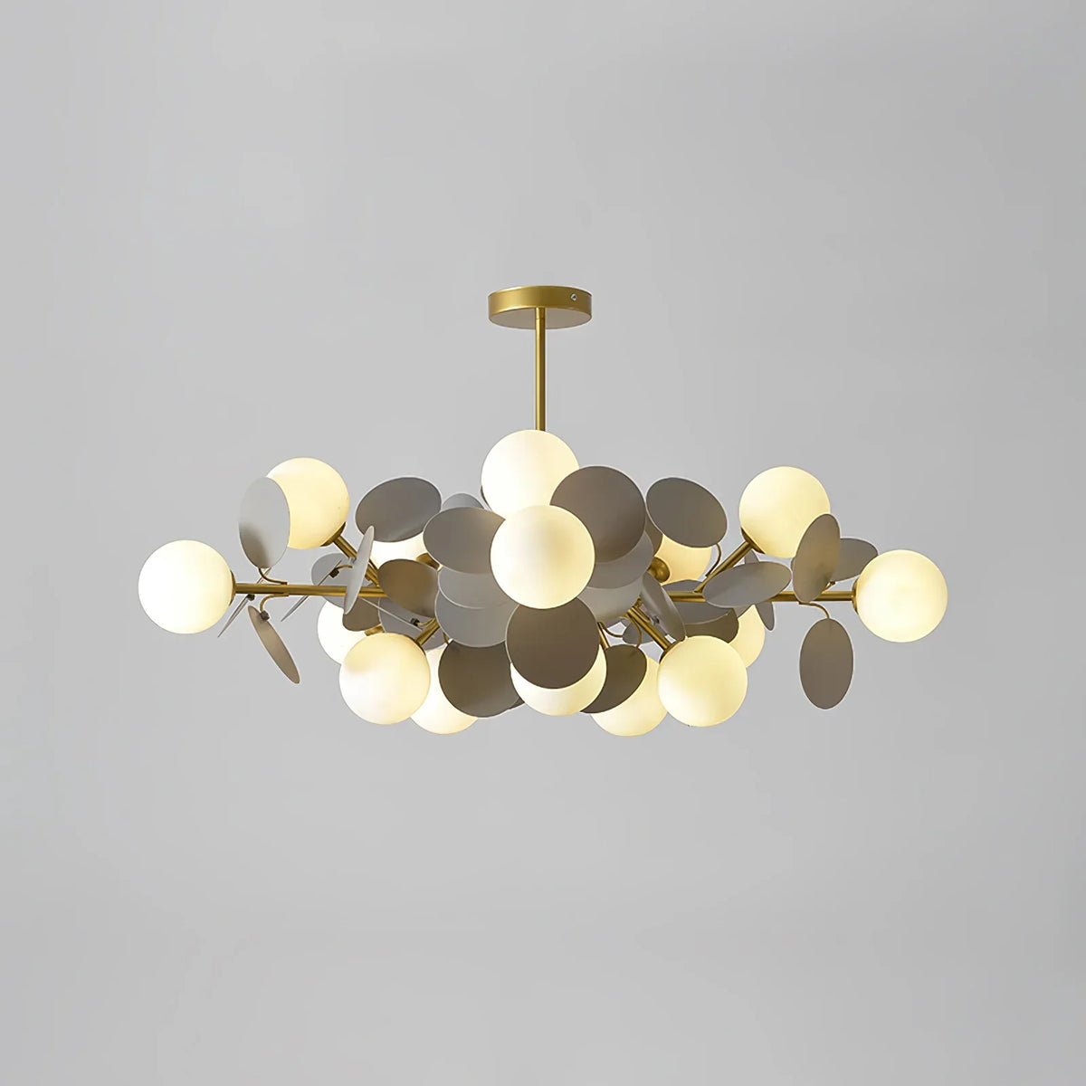 Bloementaklamp Plafond Meerkleurig Glas Metaal 4-15 Lichtpunten Natuurgeïnspireerd Design Woonkamer Eetkamer | Sansoti