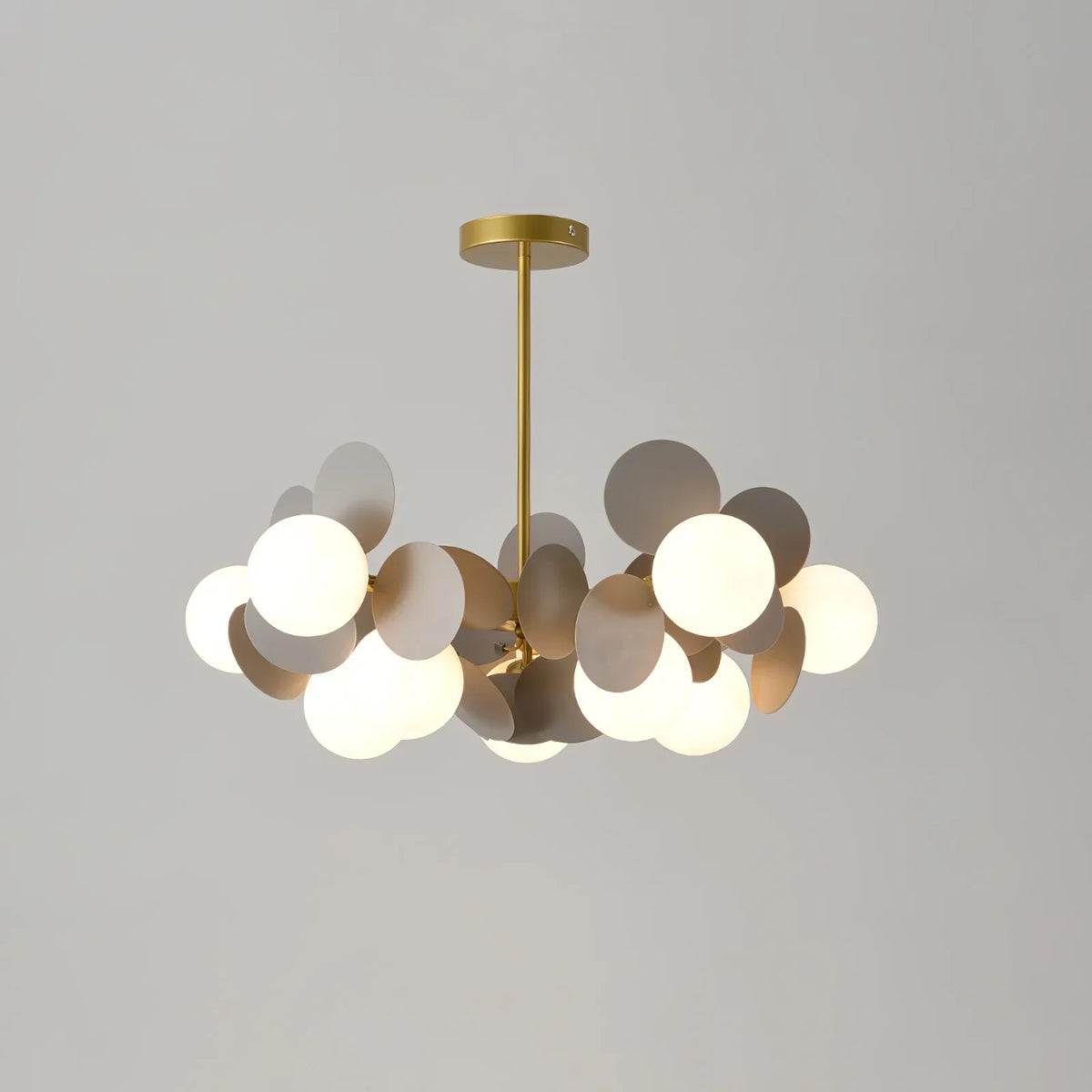 Bloementaklamp Plafond Meerkleurig Glas Metaal 4-15 Lichtpunten Natuurgeïnspireerd Design Woonkamer Eetkamer | Sansoti