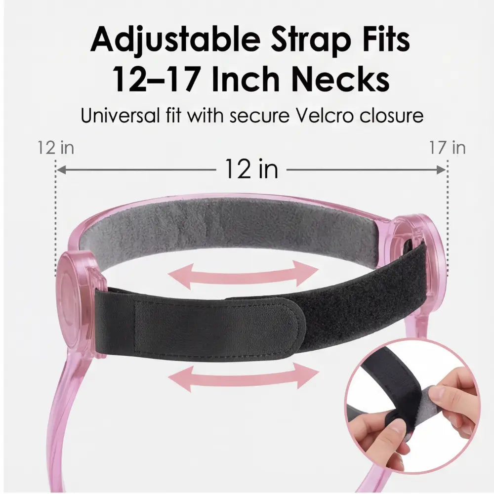 Verstelbare Neksteun Open Frame PVC Zacht Flanel Ergonomisch Ondersteuning 98g Geventileerd | Sansoti