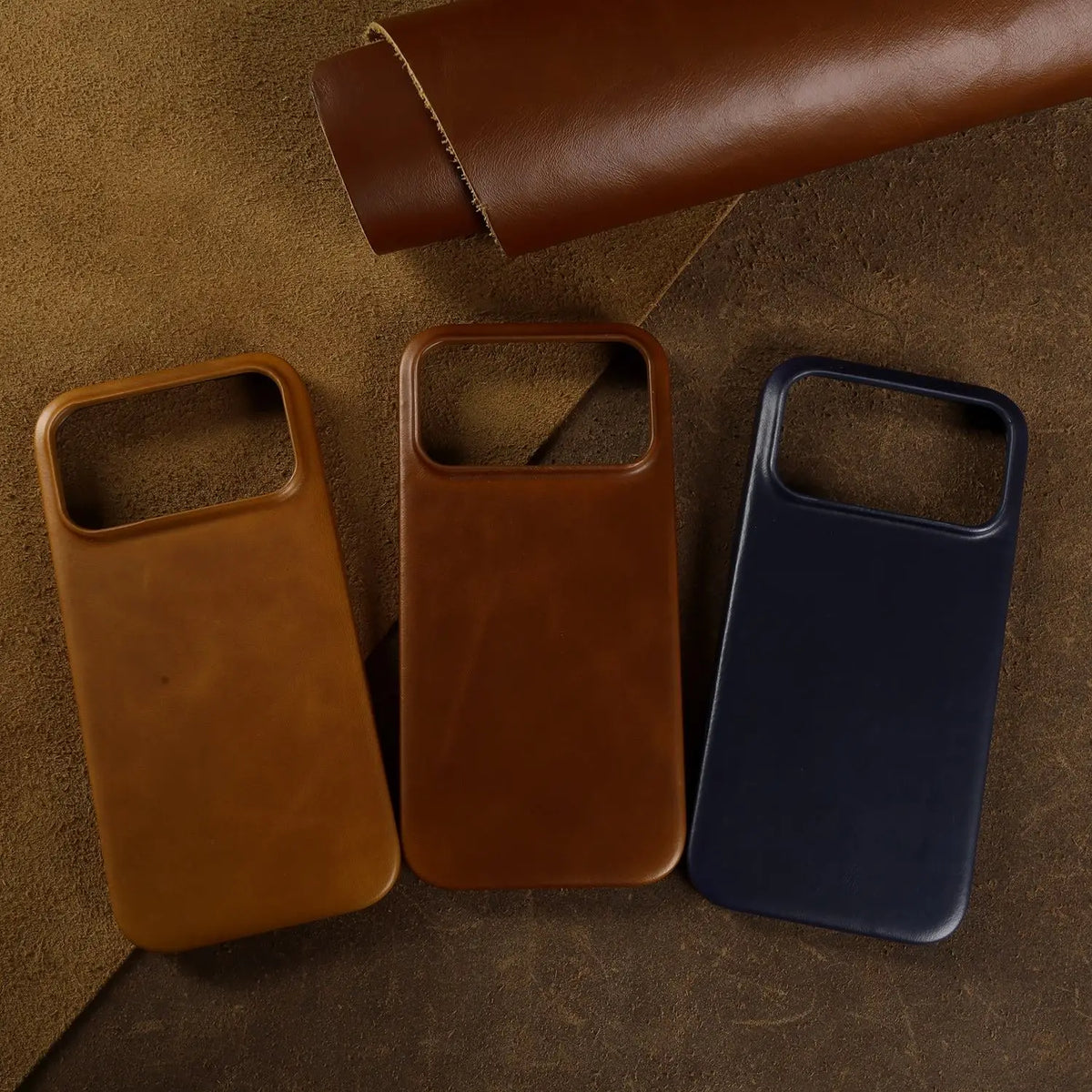 Leren iPhone Hoesje met Magnetische Ring | Draadloos Opladen | MagSafe Compatibel voor iPhone 11-17 Pro Max | Sansoti