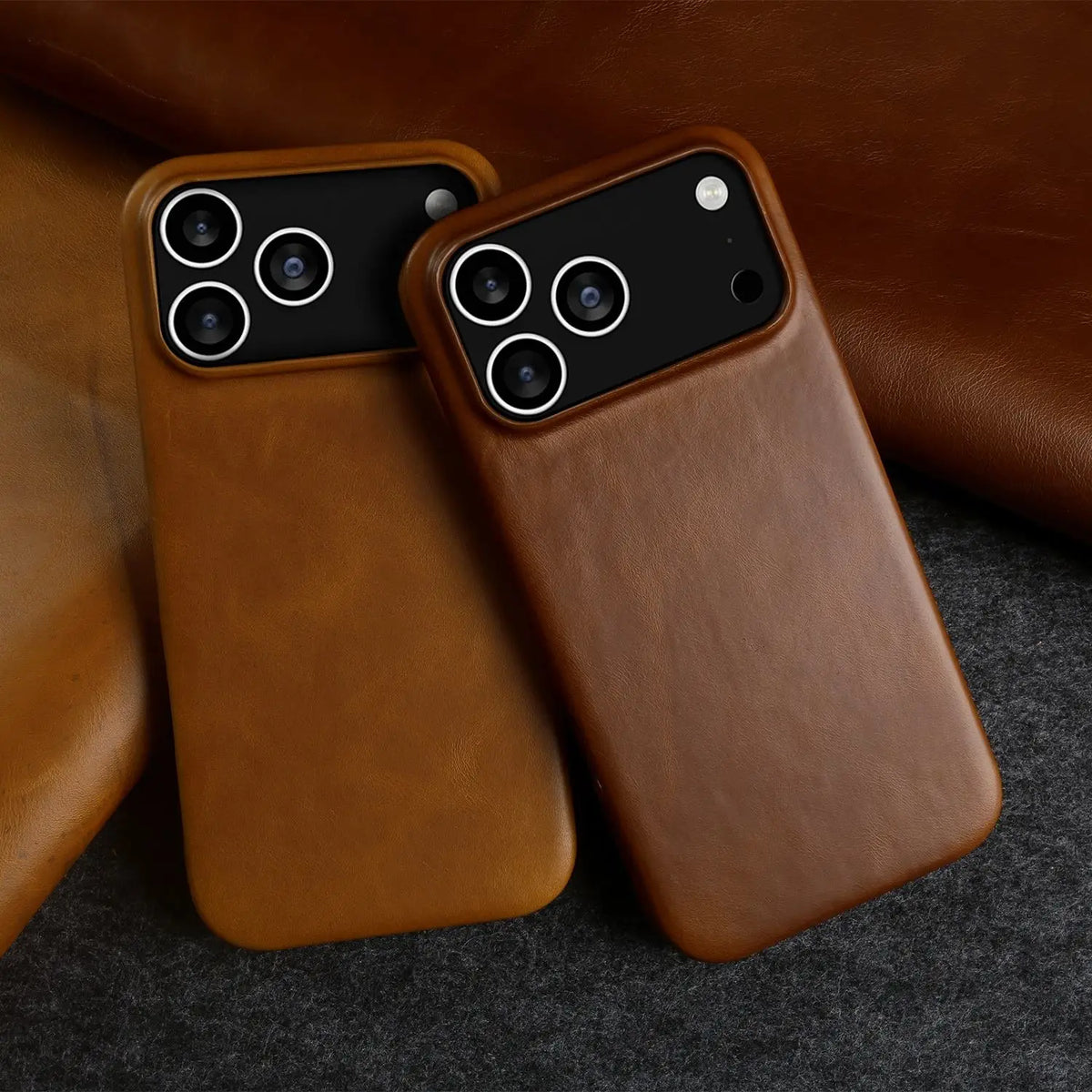 Leren iPhone Hoesje met Magnetische Ring | Draadloos Opladen | MagSafe Compatibel voor iPhone 11-17 Pro Max | Sansoti