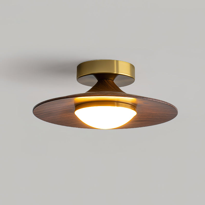 Moderne Deckenleuchte mit Metall- und Holz-Akzent – LED Lampe für Küche & Wohnraum | Restfield
