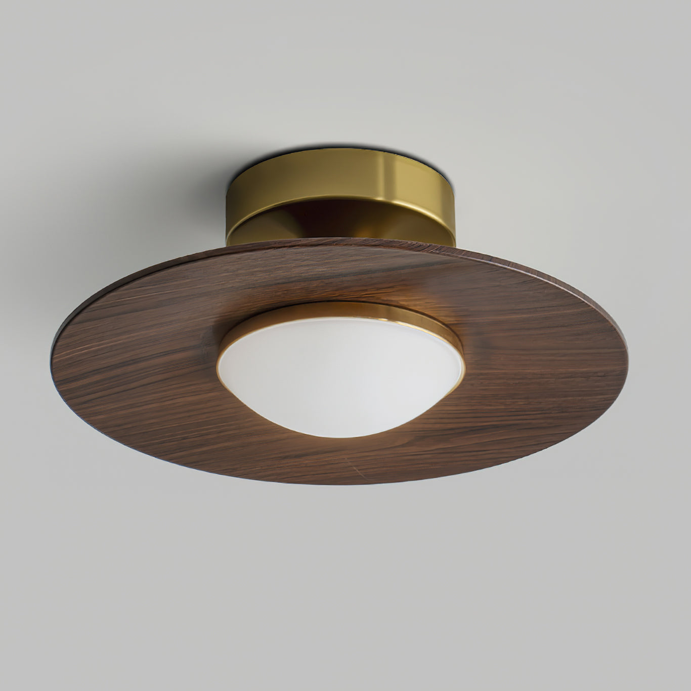 Moderne Deckenleuchte mit Metall- und Holz-Akzent – LED Lampe für Küche & Wohnraum | Restfield