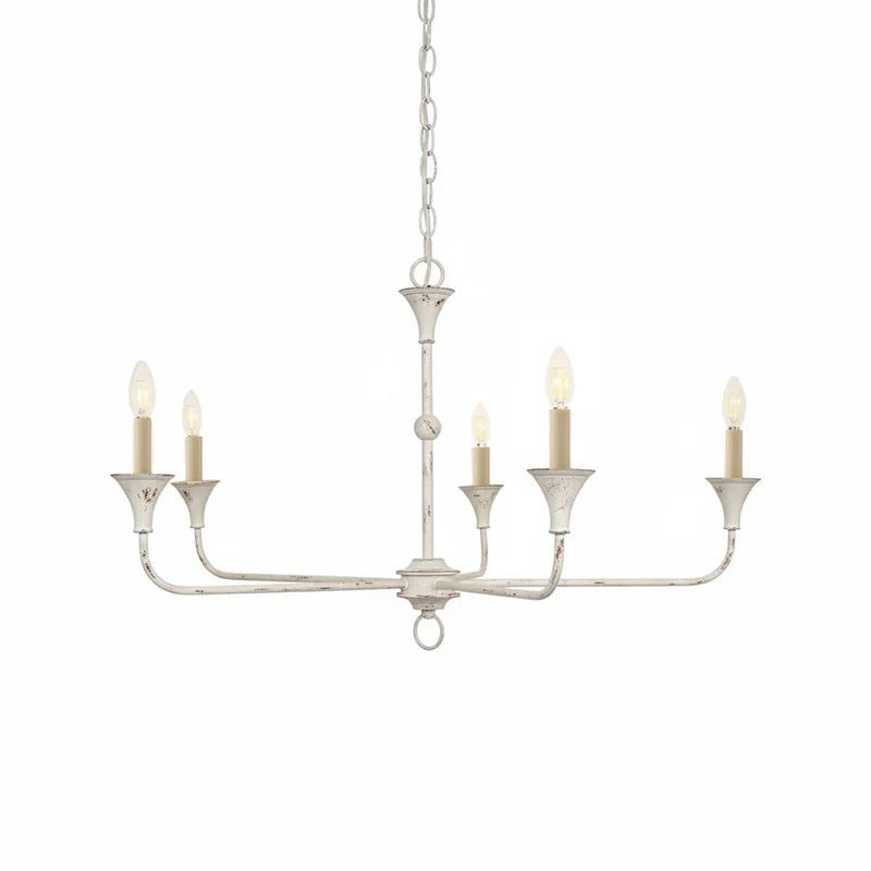 Lampe Bougie Lustre Laiton Métal Or Noir Blanc Nickel Salon Salle à Manger 5 6 Bras Suspension Vintage Lustre Bougies | Restfield