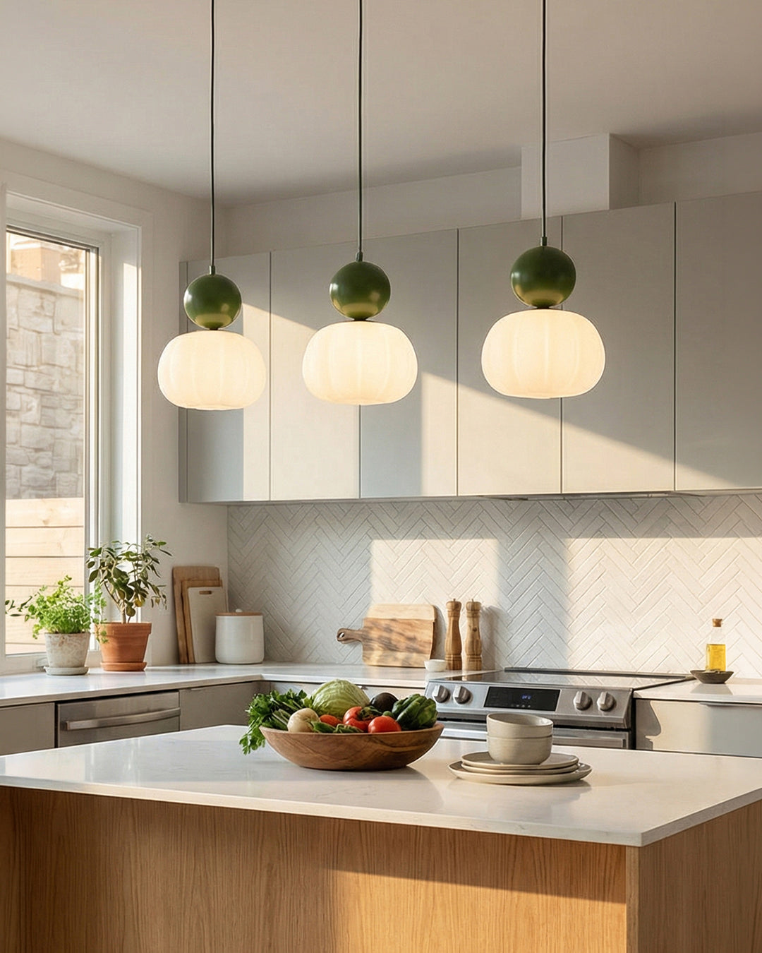 Geometrische Hanglamp Bauhaus Design Metaal Glas E27 – 1 of 3 Lichtpunten Dimbaar Sfeerverlichting | Sansoti