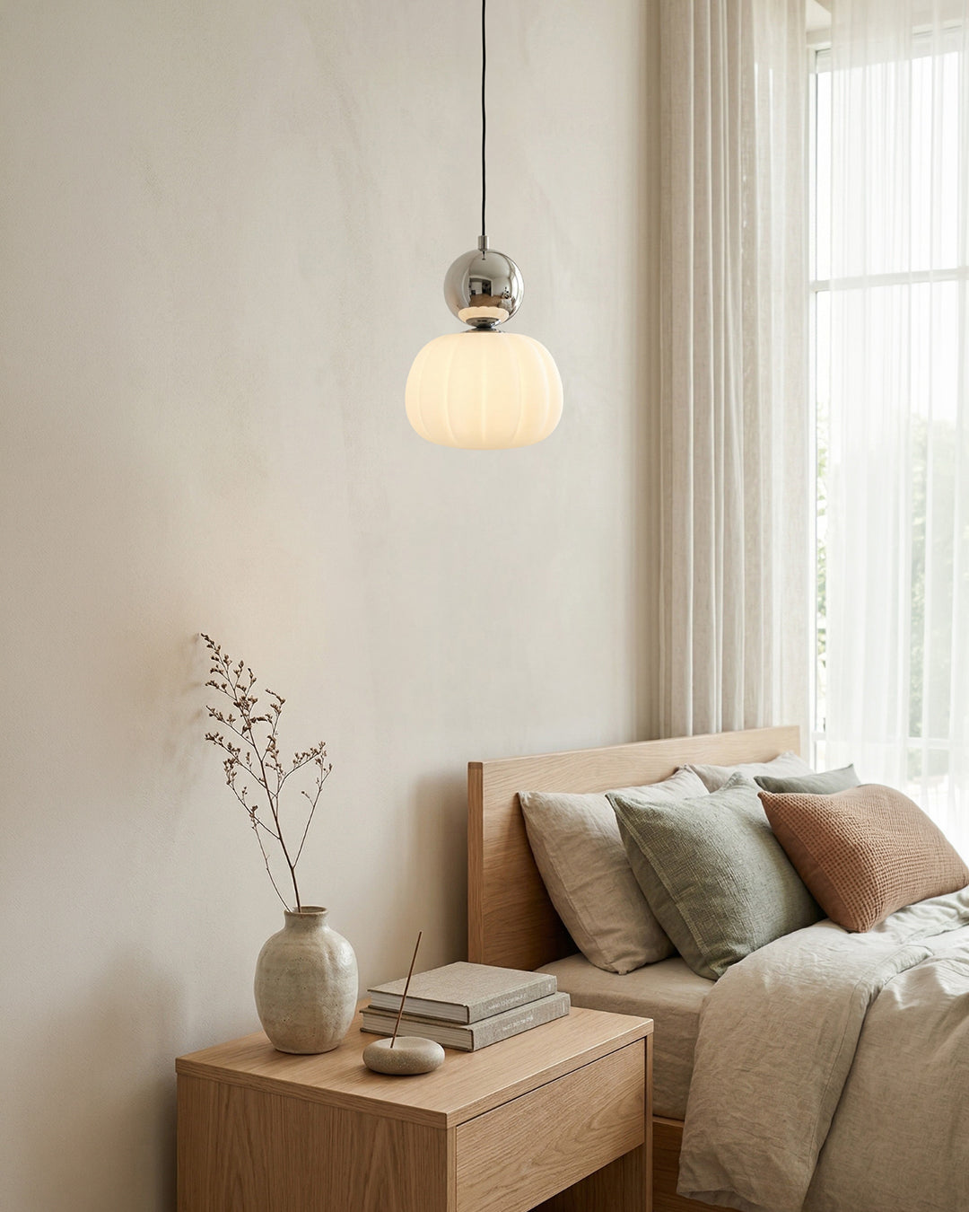 Geometrische Hanglamp Bauhaus Design Metaal Glas E27 – 1 of 3 Lichtpunten Dimbaar Sfeerverlichting | Sansoti