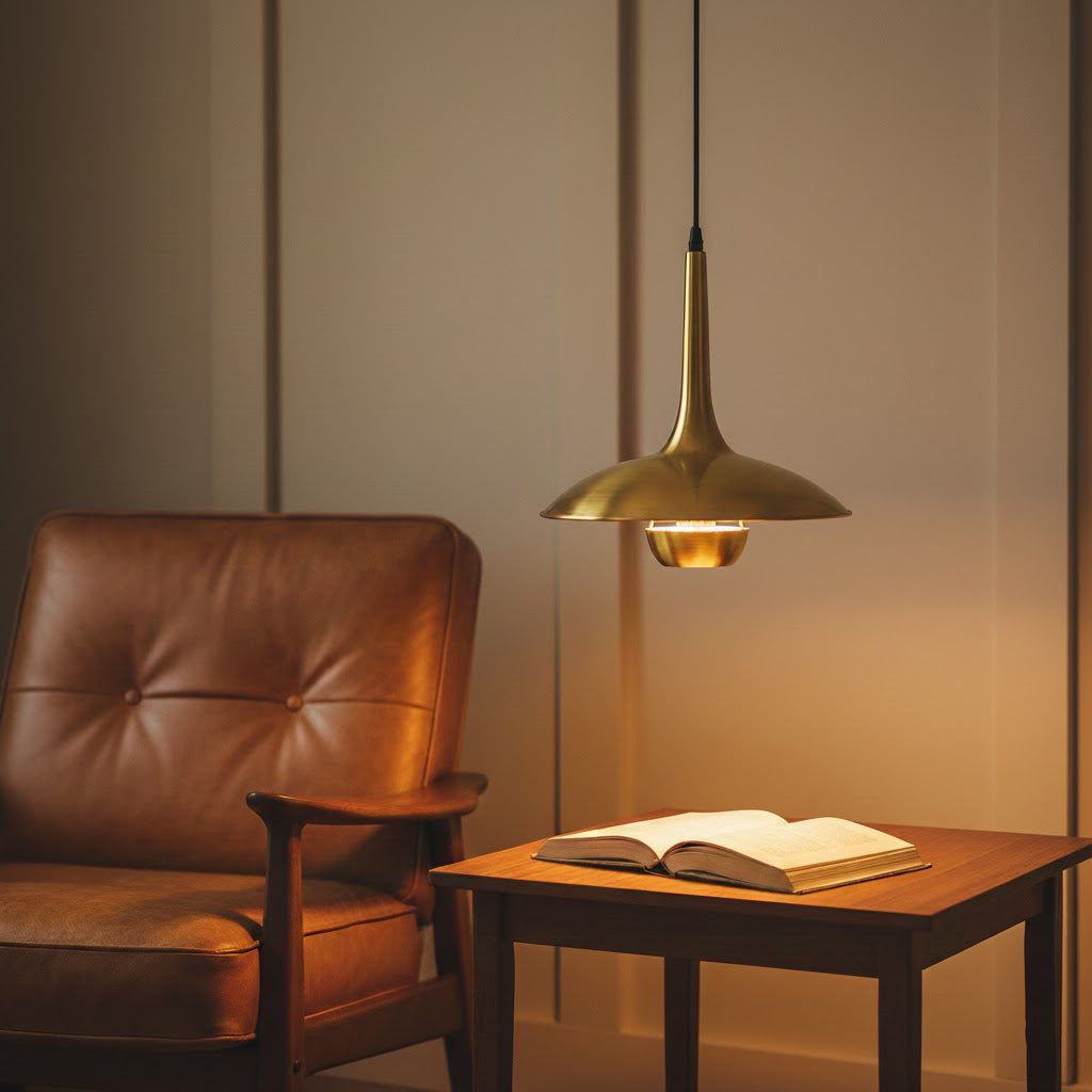Verstelbare Hanglamp Onos – Hoogte-instelbaar met Tegengewichtbal – Chroom of Goud Metaal – Vintage 1970s Design – Retro Pendelverlichting voor Eettafel en Keukeneiland | Sansoti