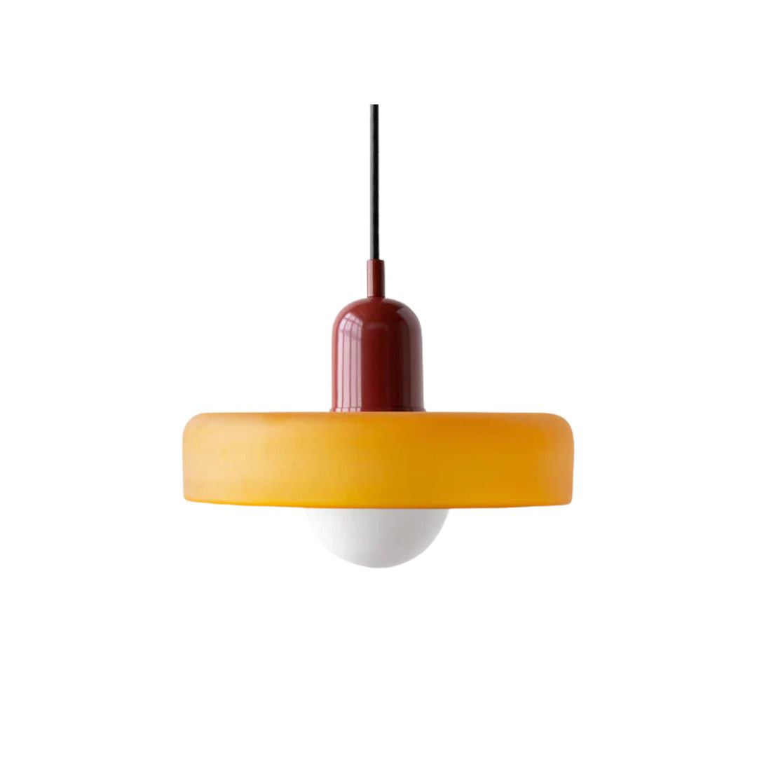 Luccon retro hanglamp glas G9 kleurrijk eettafel keuken verlichting design modern vintage | Sansoti