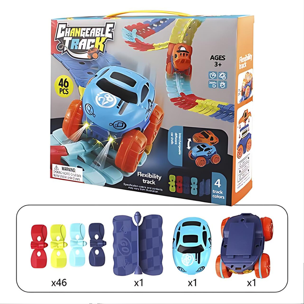 Magnetische Racebaan Auto Speelset Plastic Flexibel Educatief Kinderspeelgoed Cadeau Jongens Meisjes | Sansoti