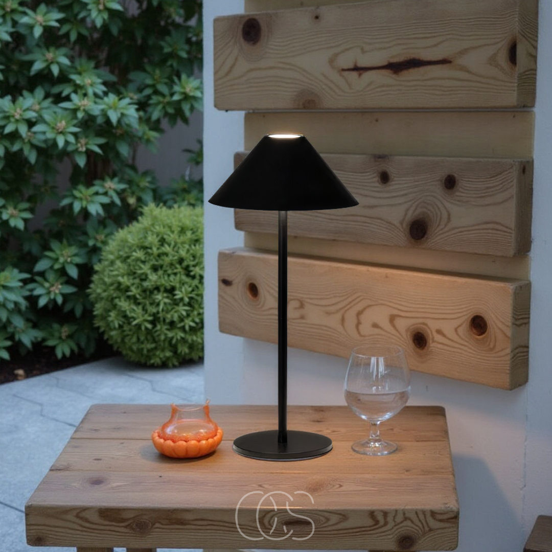 Draadloze LED Tafellamp Touch Dimbaar 20u Batterij IP54 Binnen Buiten Warm Wit 3000K Lantaarn Design | Sansoti