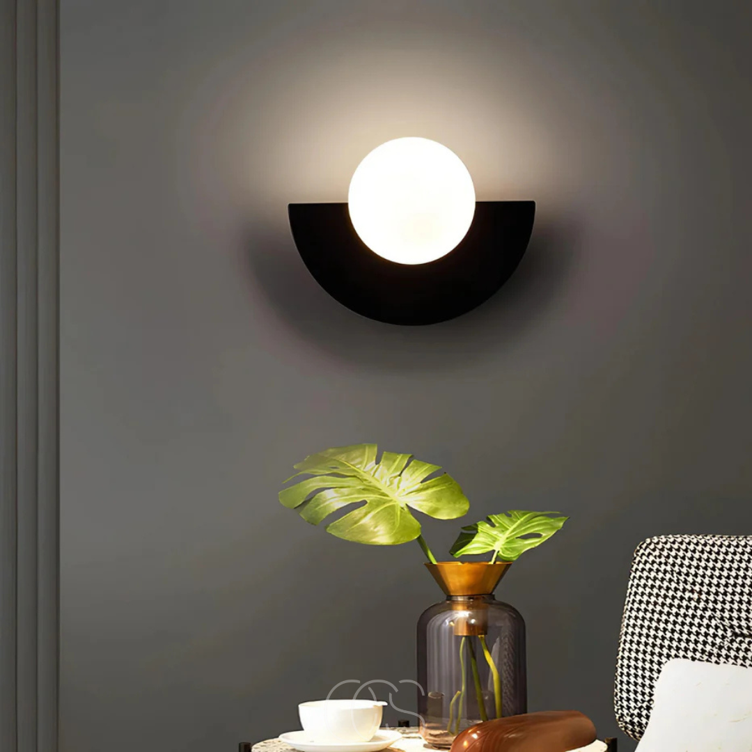 Halfronde Wandlamp Dimbaar Scandinavisch Minimalistisch Design Warm Licht Woonkamer Slaapkamer G9 LED | Sansoti
