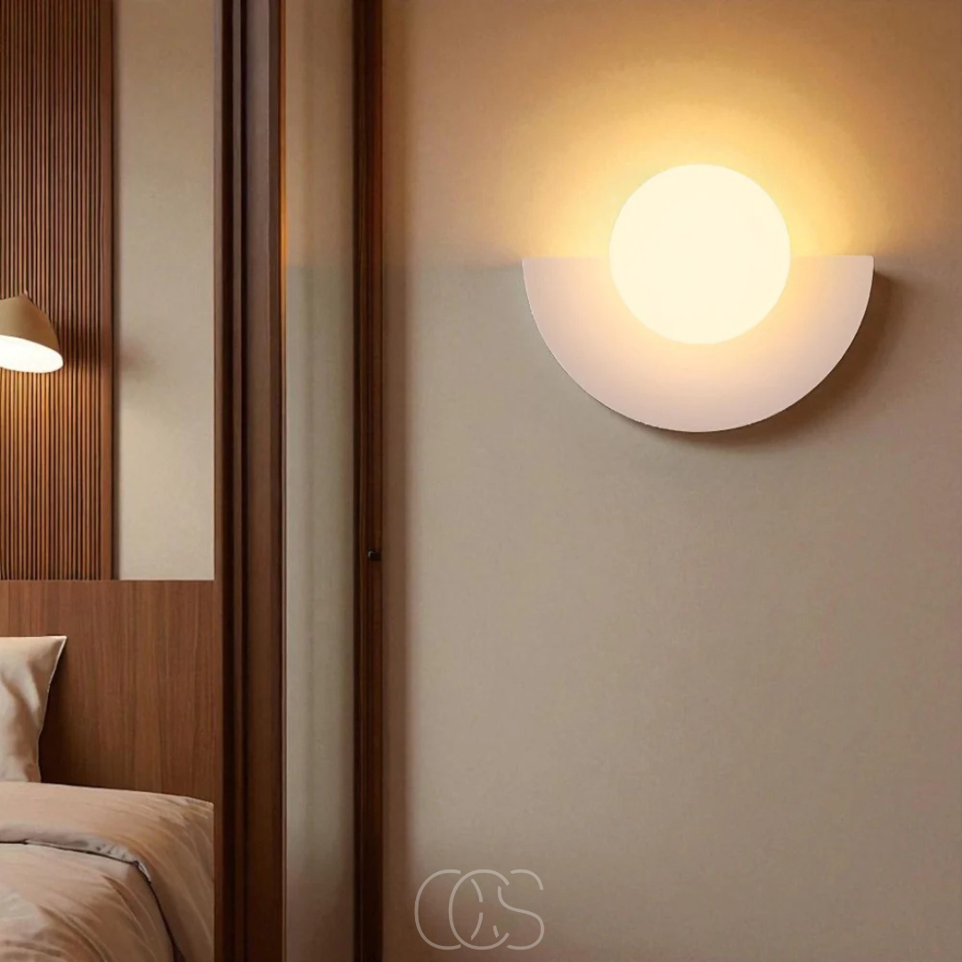 Halfronde Wandlamp Dimbaar Scandinavisch Minimalistisch Design Warm Licht Woonkamer Slaapkamer G9 LED | Sansoti