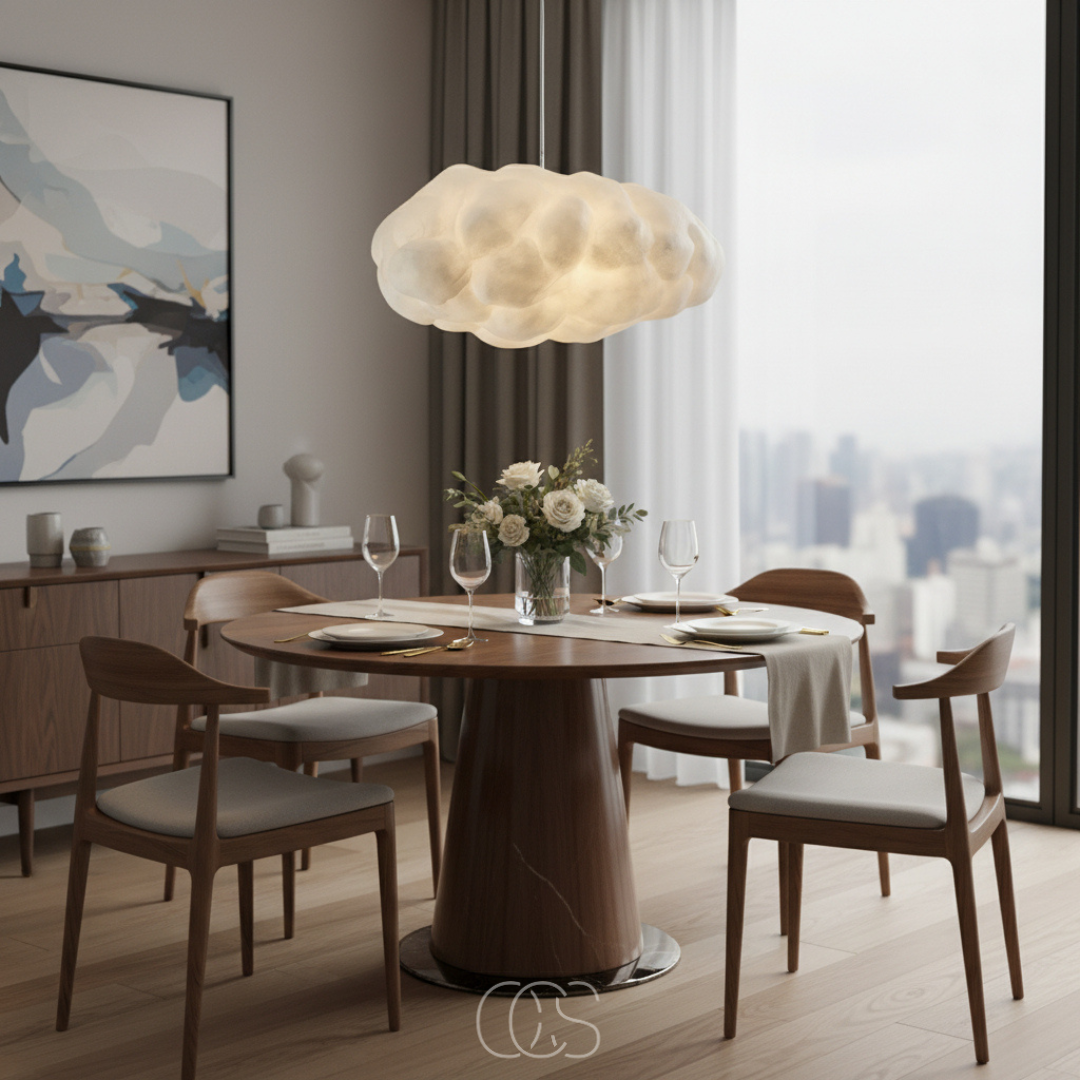 Hanglamp Wolkvorm 30-80cm Warm Wit Licht E27 Plafondverlichting Eetkamer Woonkamer Slaapkamer Sfeerverlichting | Sansoti