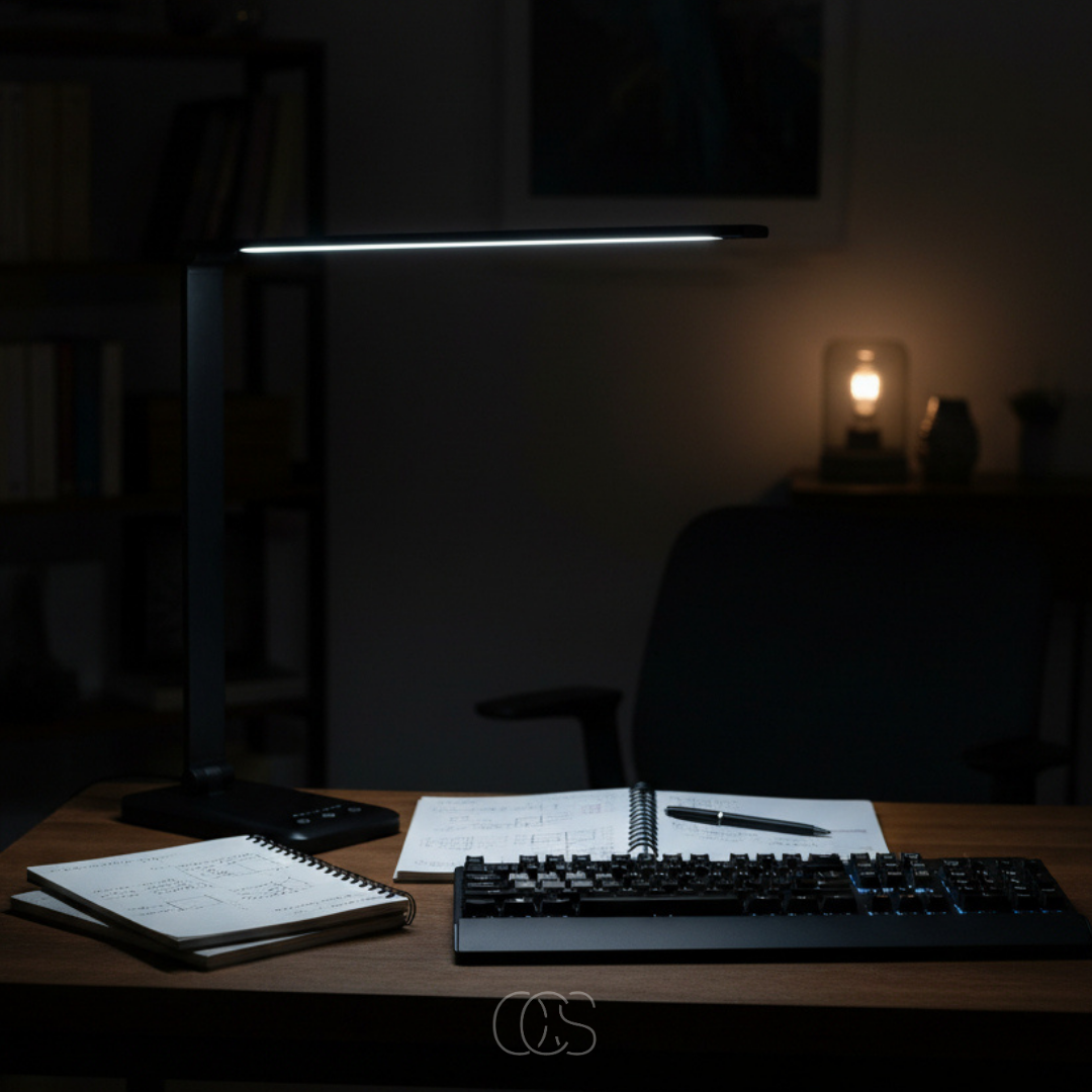 Dimbare LED Bureaulamp Draadloos met 3 Lichtkleuren Touch Bediening Oplaadbaar Modern Design Thuiswerken | Sansoti