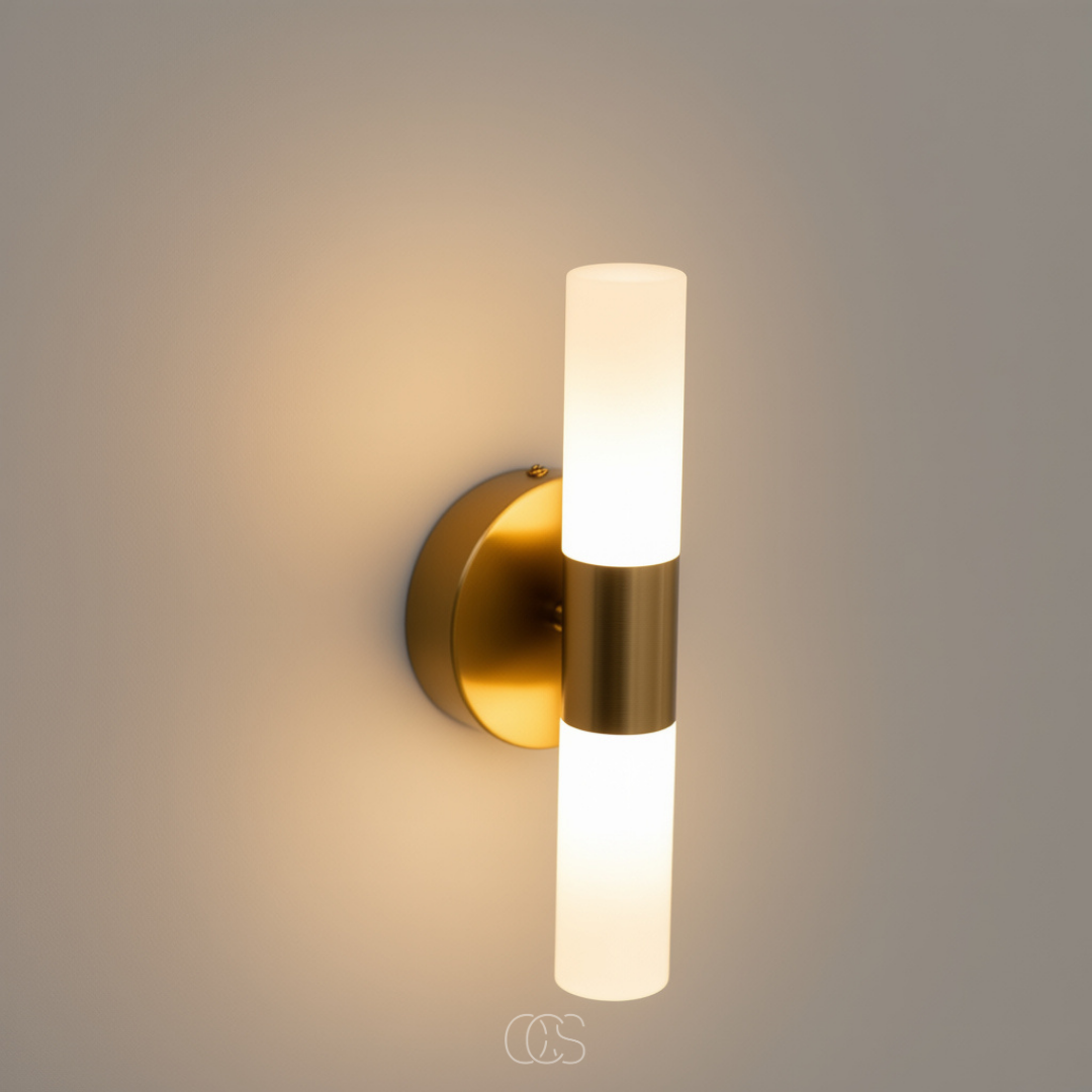 Wandlamp Badkamer Zwart Matglas Up Down LED Verlichting Sfeervol Minimalistisch Modern Design Interieur Wandverlichting | Sansoti