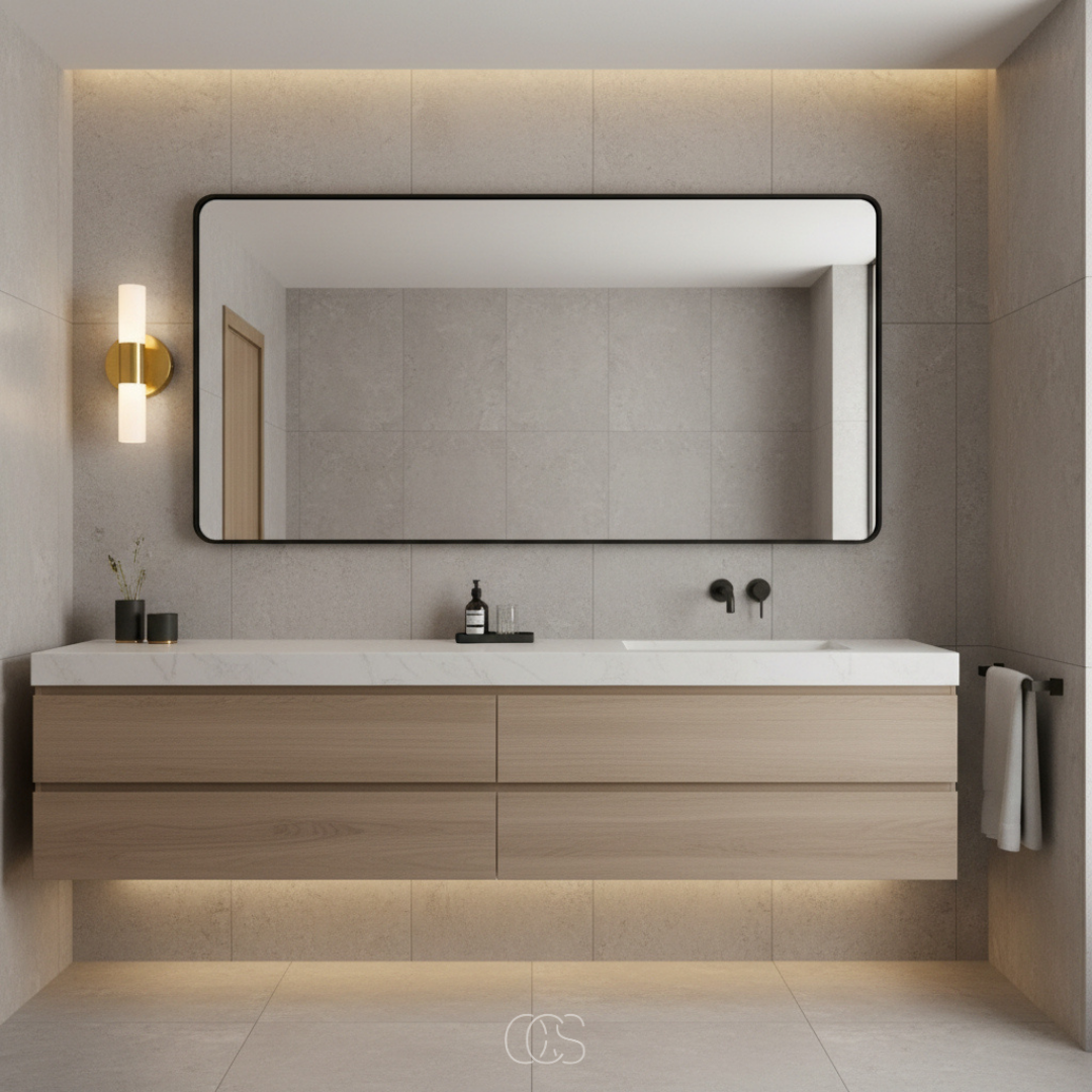 Wandlamp Badkamer Zwart Matglas Up Down LED Verlichting Sfeervol Minimalistisch Modern Design Interieur Wandverlichting | Sansoti
