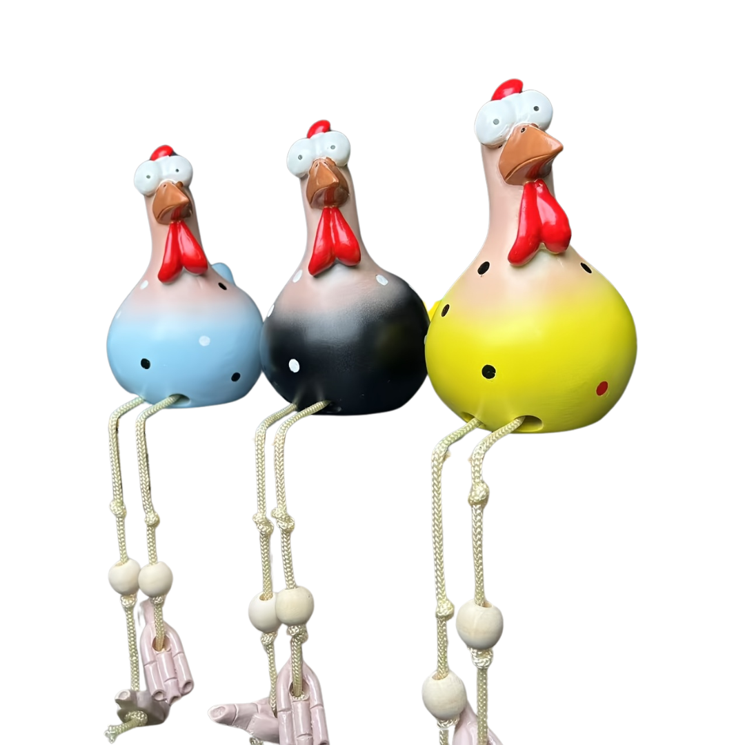 Ornement de jardin décoratif en forme de coq, en résine, avec pattes mobiles sensibles au vent, décoration extérieure pour balcon, terrasse et jardin | Sansoti