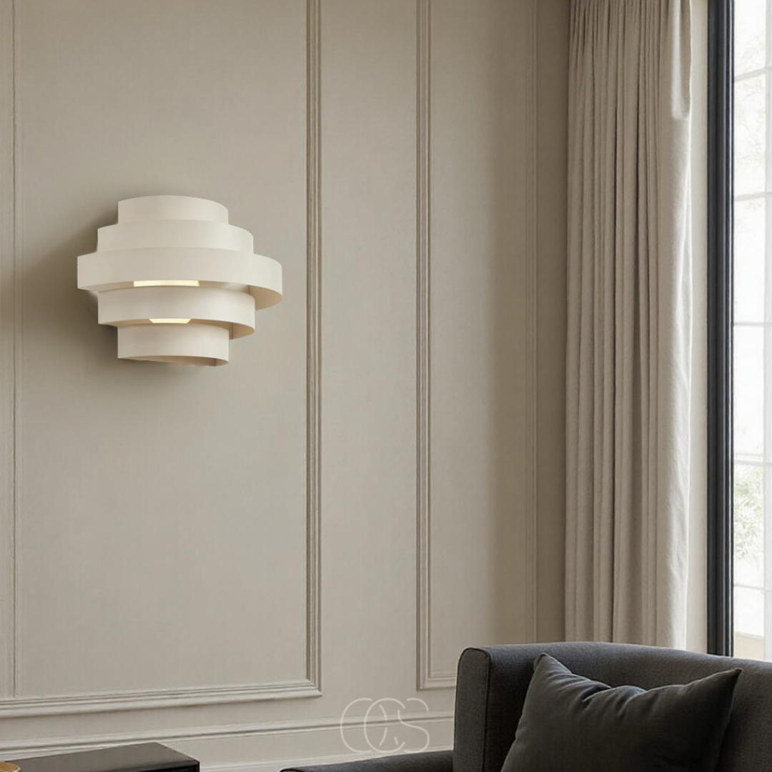 Wandlamp Dimbaar LED Warm Wit Staal 36cm Slaapkamer Woonkamer Gang Modern Minimalistisch Design Interieur | Sansoti