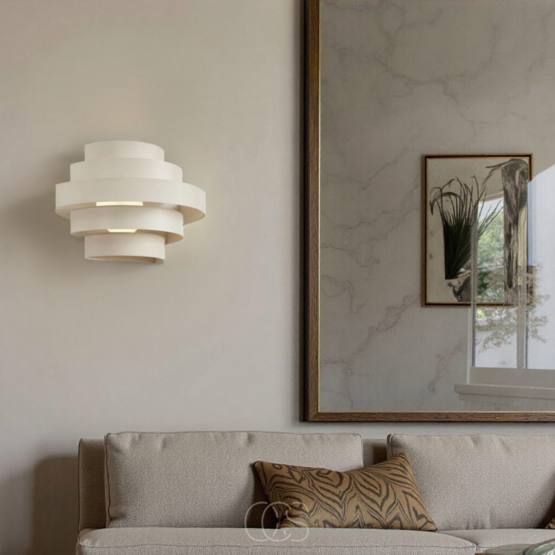 Wandlamp Dimbaar LED Warm Wit Staal 36cm Slaapkamer Woonkamer Gang Modern Minimalistisch Design Interieur | Sansoti