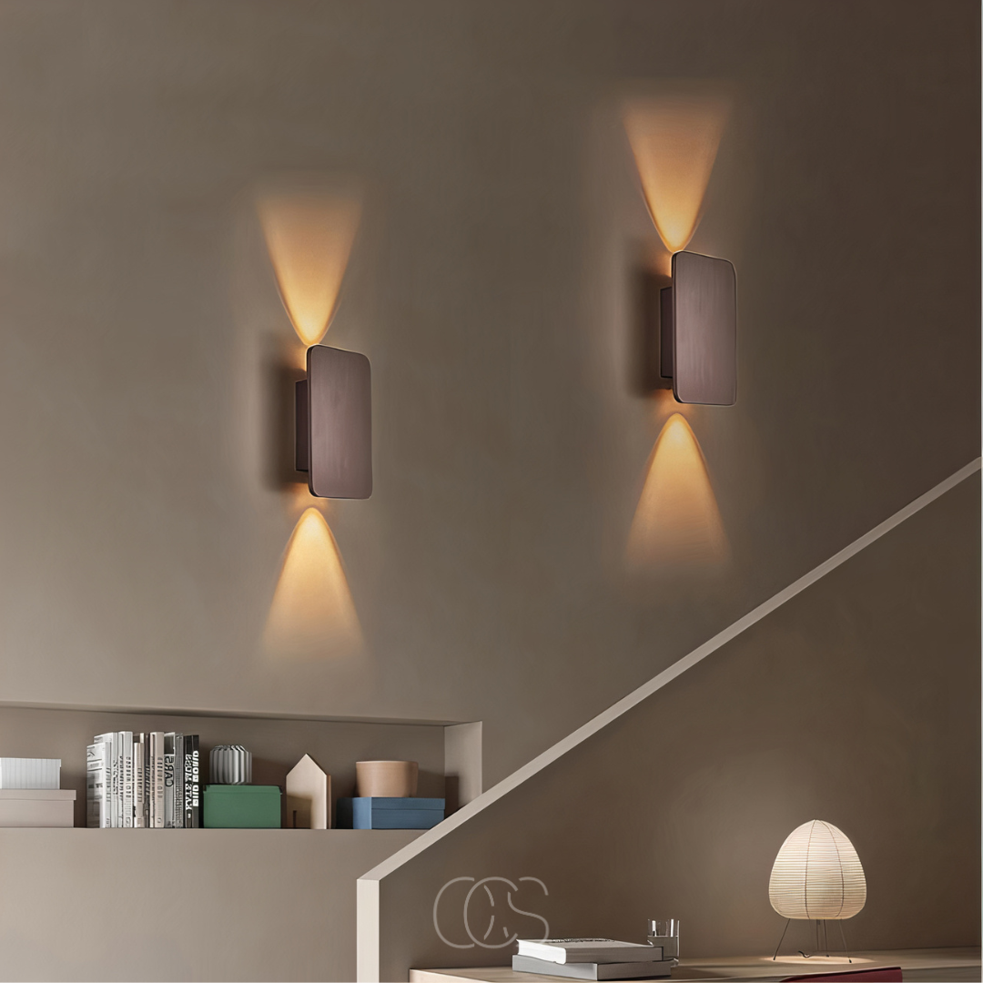 Wandlamp LED Houtlook Sfeerlicht Modern Design Slaapkamer Hal Woonkamer Accentverlichting Warm Licht | Sansoti