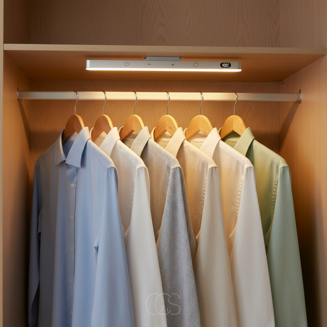 Draadloze Magnetische LED Wandlamp met Afstandsbediening Dimbaar USB Oplaadbaar voor Kast Garderobe Slaapkamer | Sansoti