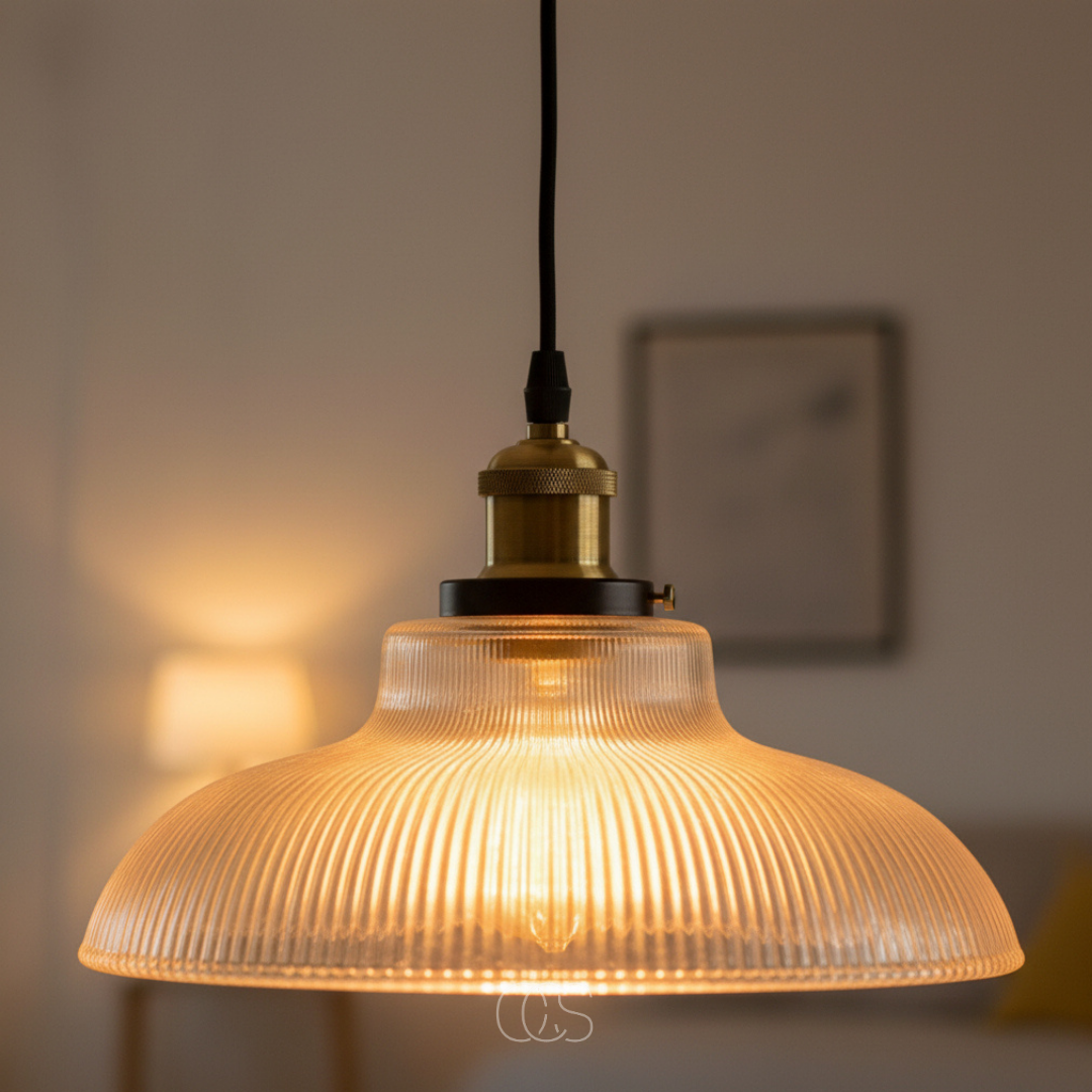 Vintage Hanglamp Gekleurd Glas Metalen Ophanging Eetkamer Kookeiland Sfeerverlichting Retro Design Woonkamer | Sansoti