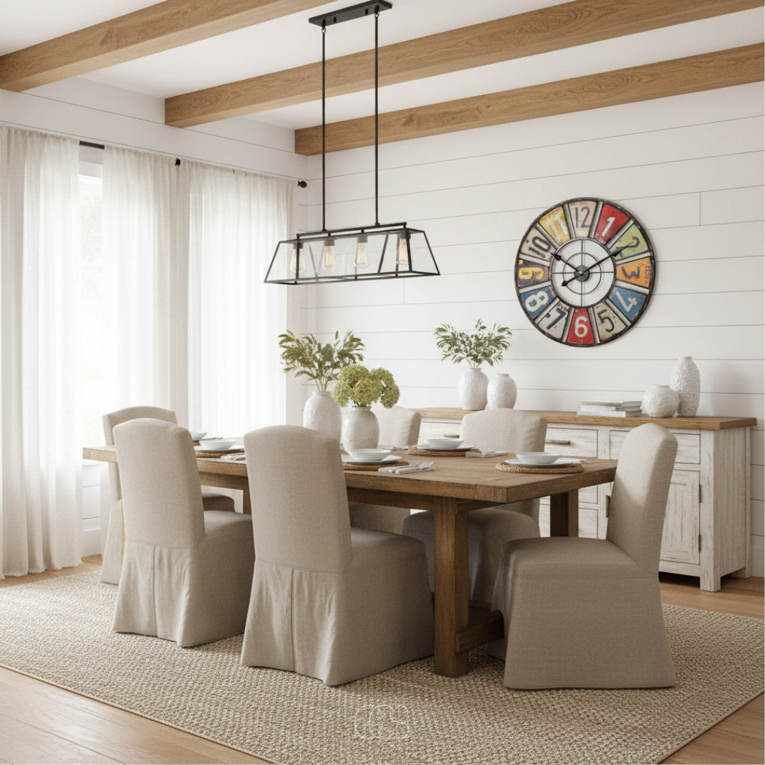 Vintage Wandklok Metaal 60cm Kleurrijk Retro Design Stil Uurwerk Woonkamer Tuin Weerbestendig Decoratief | Sansoti