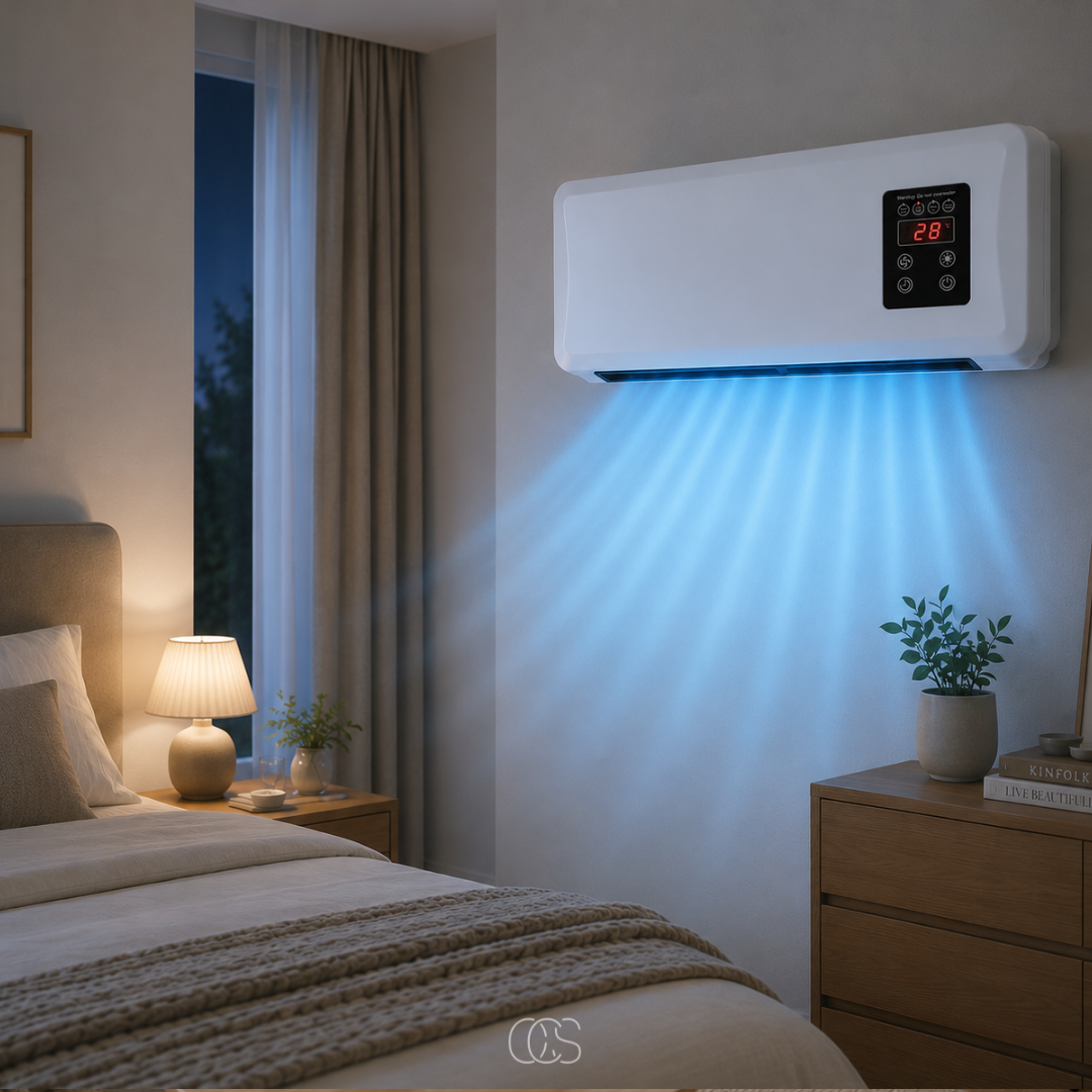 Wandventilator met Verwarming en Droogrek 1500W Wit Timer Afstandsbediening voor Badkamer en Slaapkamer | Sansoti