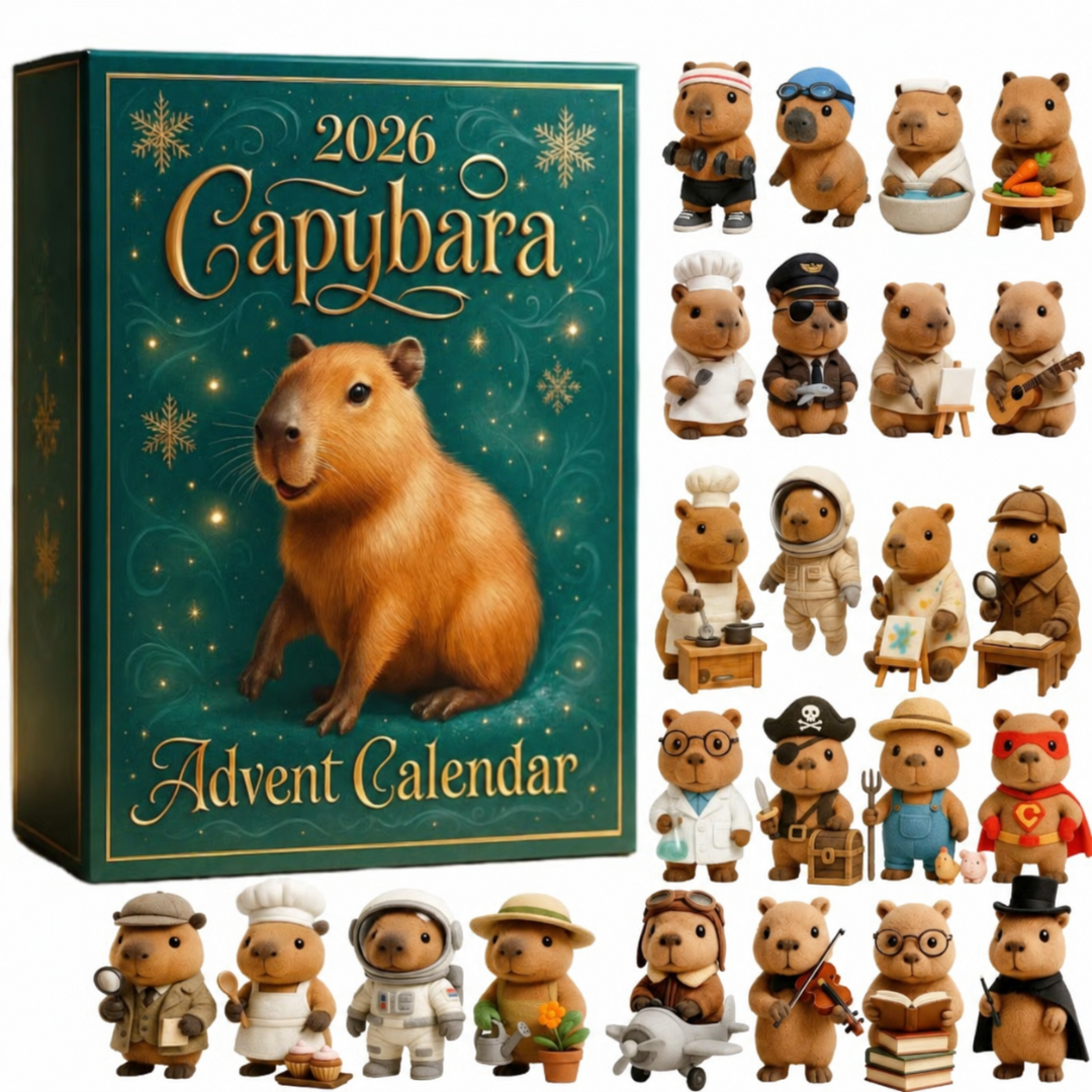 Adventskalender Capybara 24 Vakjes Kerst Aftellen Decemberkalender Feestdagen Kerstmis Cadeau Kinderen | Sansoti
