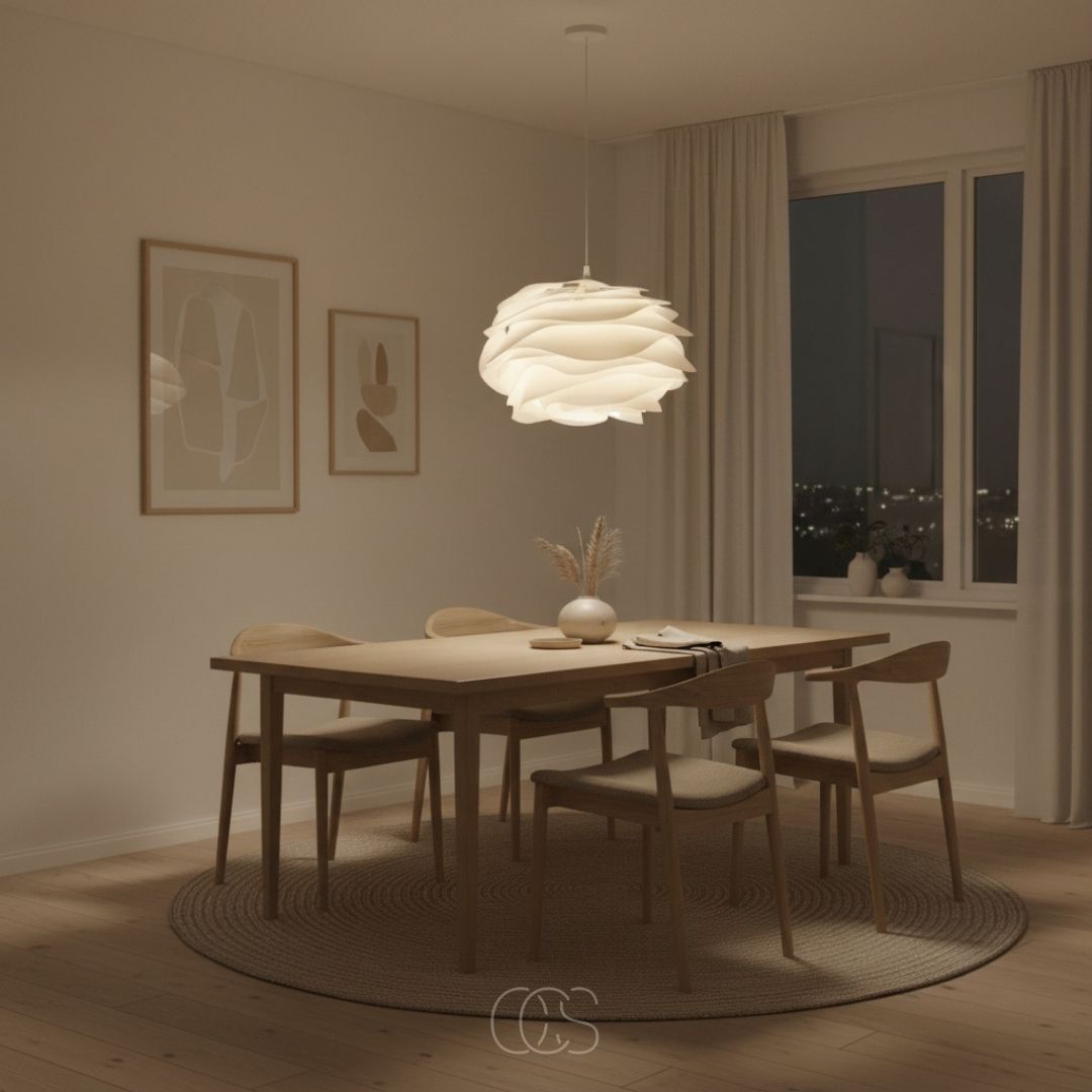 Bloembladhanglamp Wit 43cm E27 Diffuus Licht Woonkamer Slaapkamer Eetkamer Sfeerverlichting Modern Design Binnen | Sansoti