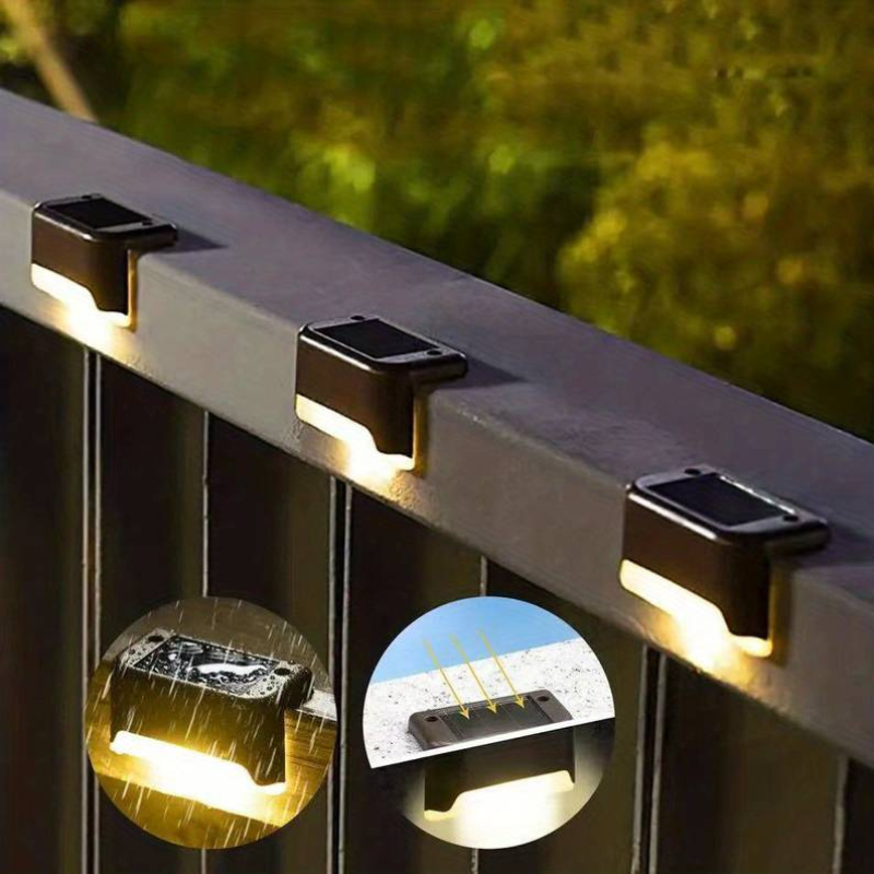 LED Solar Buitenlamp Tuinverlichting Draadloos 5-Pack Warm Wit Geel Meerkleurig Waterdicht Zonnepaneel | Sansoti