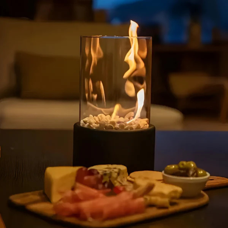 Olielamp met Veilige Vlam Zwart 27×16 cm – Klassiek Design Sfeervolle Avonden Tuinverlichting Terras | Sansoti