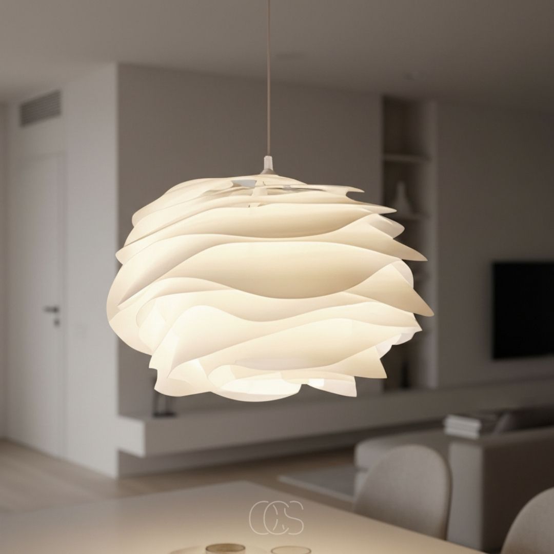 Bloembladhanglamp Wit 43cm E27 Diffuus Licht Woonkamer Slaapkamer Eetkamer Sfeerverlichting Modern Design Binnen | Sansoti