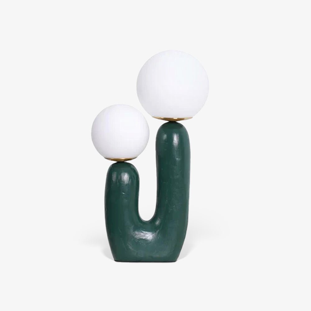 Tafellamp met Harsbehuizing en G9-Fitting – Keramische Oo-Collectielamp in Wit, Roze, Groen of Terra Cotta | Sansoti