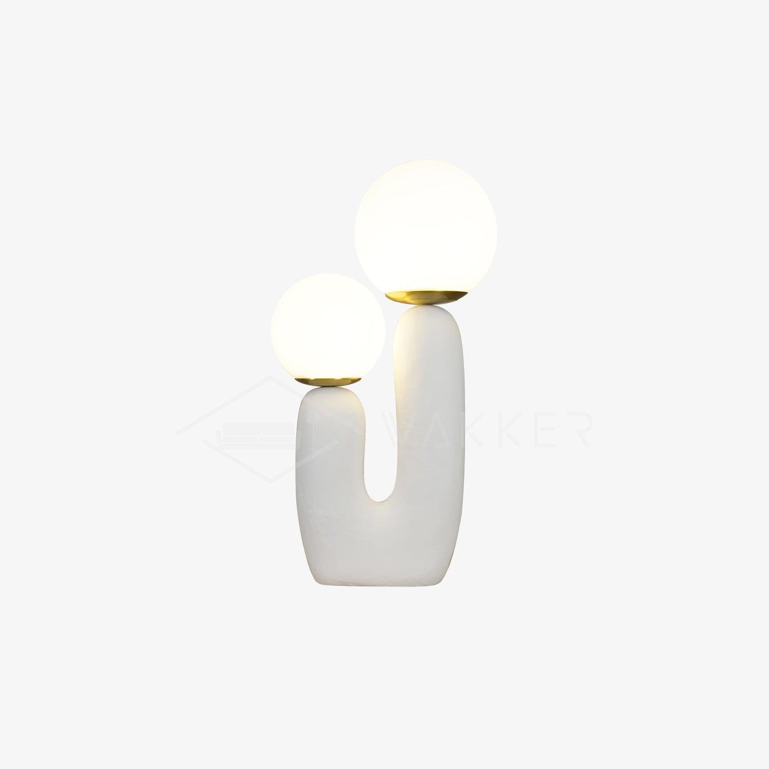 Tafellamp met Harsbehuizing en G9-Fitting – Keramische Oo-Collectielamp in Wit, Roze, Groen of Terra Cotta | Sansoti