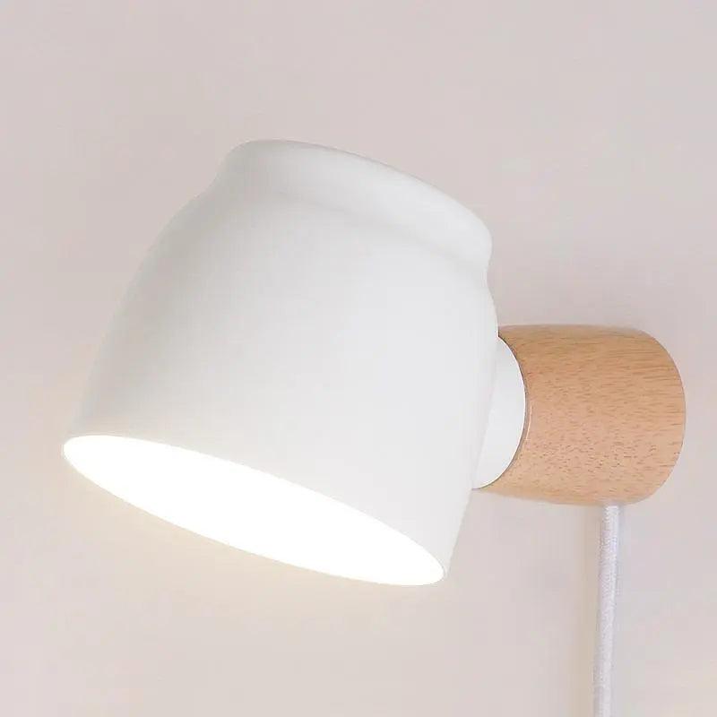Oona Plug-in Wandlamp – Scandinavische Wandspot met Stekker – Flexibele Stijlverlichting voor Slaapkamer | Sansoti
