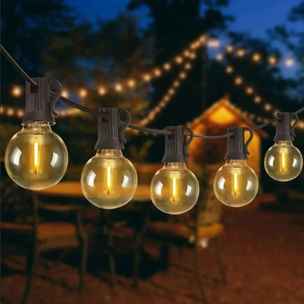 Solar Lichtsnoer Buiten 7m-15m Warm Licht Tuin Terras Zonne-energie Sfeerlicht Waterdicht Buitenverlichting | Sansoti