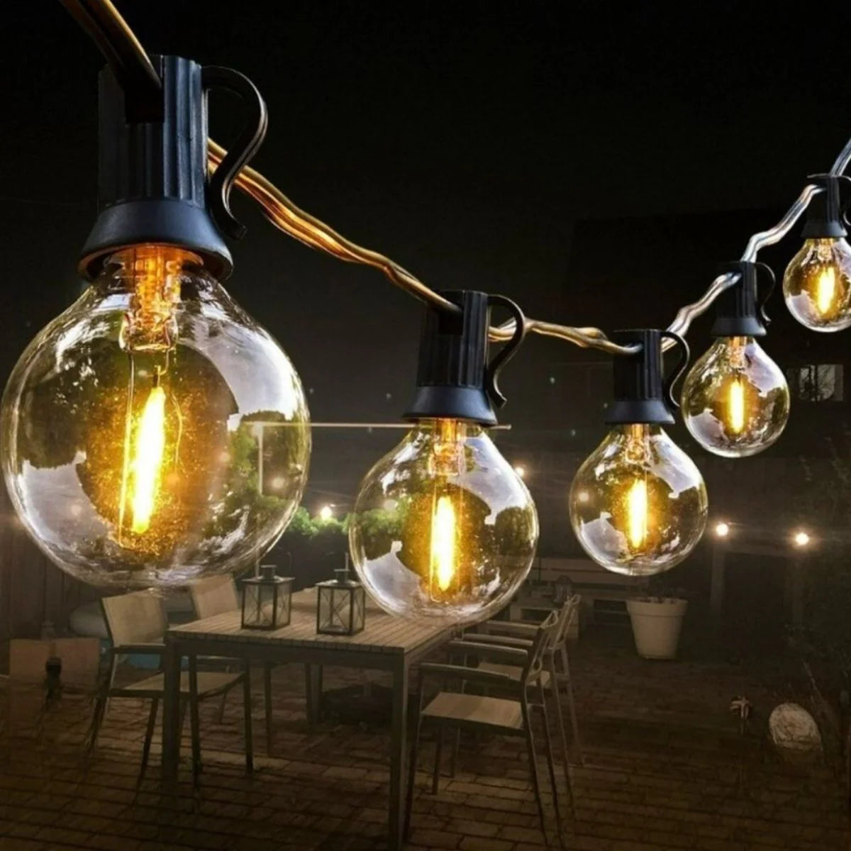 Solar-Lichterkette für draußen, 7m-15m, warmes Licht, Garten und Terrasse, Solarenergie, stimmungsvolle Beleuchtung, wasserdicht | Sansoti