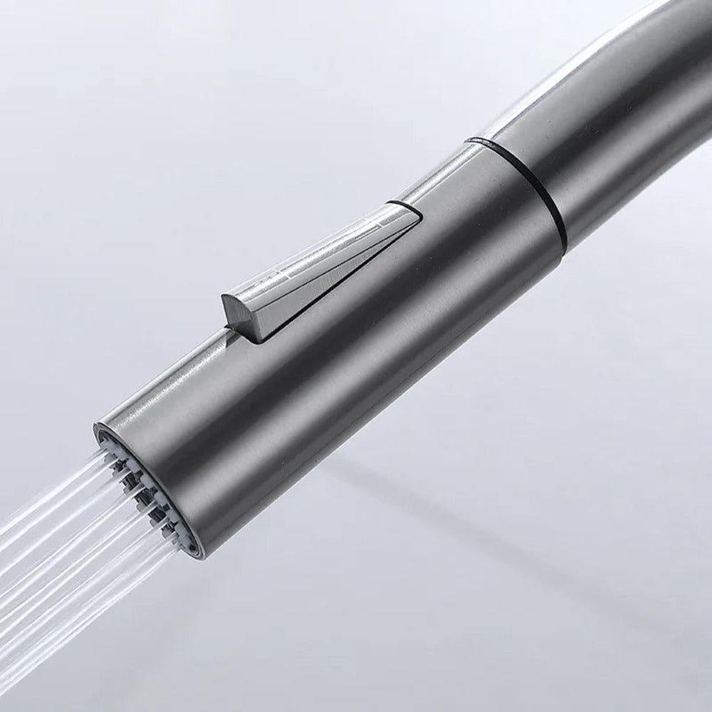 Keukenkraan Touch Uittrekbaar Messing Sensor Mengkraan Goud | Sansoti